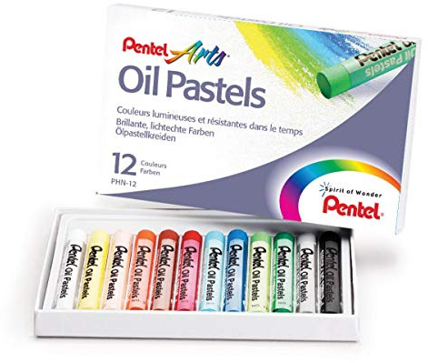 Pentel Ölpastellkreide Schulpackung (1 Set à 12 Farben) 12 Kreidestifte