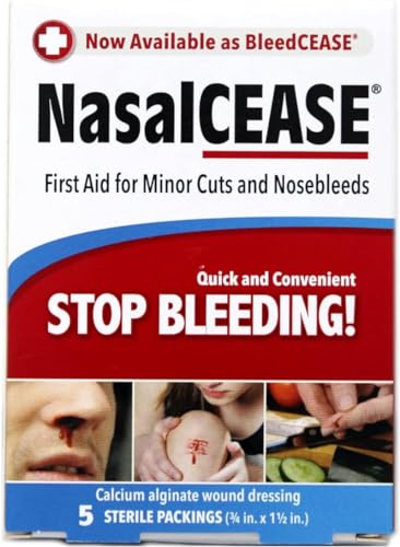 Nasalcease FirstAid Nosebleeds, 0.75 Ounces Box (Pack of 2)