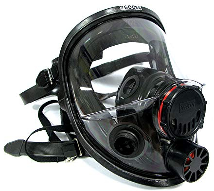 NORTH Honeywell North 7600 Series Niosh-Approved Full Facepiece Silicone Respirator, Small (760008AS)