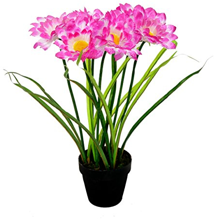 McPalms künstliche Chrysantheme 40 cm lila/Weiss Kunstpflanze