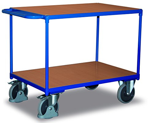 VARIOfit Schwerer Tischwagen mit 2 Ladeflächen, sw-600.510