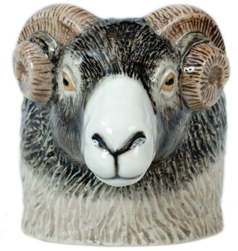 Quail Ceramics - Swaledale Ram Face Egg Cup