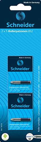 Schneider Universal 852 Rollerpatrone (löschbar, für Patronenroller Breeze, Base Senso, Base Ball und ID Duo) königsblau 10 Blister á 2 x 5 Stück