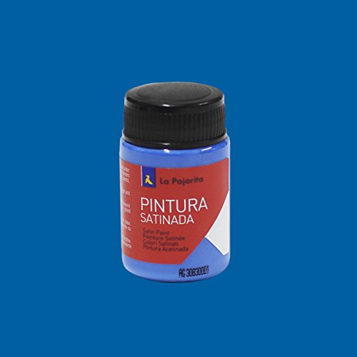 la Pajarita 110222 Pintura para Decoración y DIY, Satinada, 1, Azul Intenso, 35 ml
