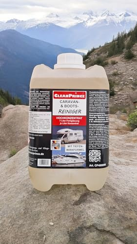 5 Liter Caravanreiniger Bootsreiniger | Kanister Caravan Wohnmobilreiniger Wohnwagen Camping Reiniger
