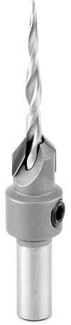 Amana Tool Carbide Tipped 82 Degree Countersink Tapered Drill Bit, 55604, 6 Screw, 3/8 Dia x 9/64 Drill Dia x 5/16 Round Shank