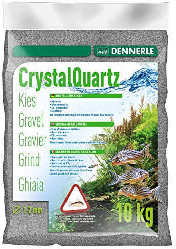 Dennerle Aquarienkies Schiefergrau 10 kg - Bodengrund für Aquarien - Körnung 1-2 mm