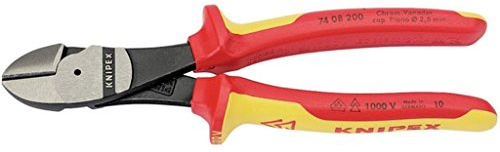 Knipex 31929 200mm Fully Insulated High Leverage Diagonal Side Cutters