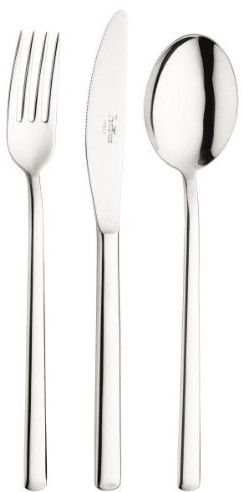 BRA 6 pz. Cucharita moka de Acero Inoxidable Plateado, Cepillado, FLATWARE, 1 Set, 6 Piezas, Cuchara Moka, Cuchara, Cucharita
