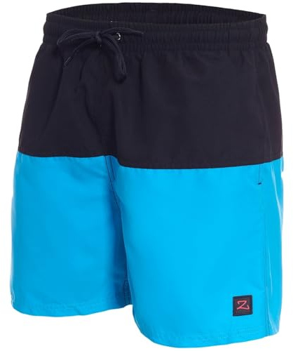 ZAGANO Badeshorts Herren 5142 Badehose Männer Polyester S-6XL | Made in EU zweifarbig Boardshorts Kordelzug schnelltrocknend leicht robust bequem für Strand Pool Urlaub Sommer Meer Sport