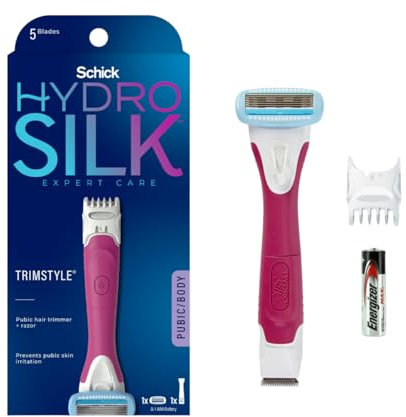 Schick Hydro Silk TrimStyle Moisturizing Razor for Women with Bikini Trimmer
