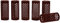 Efalock Professional Metallwickler beflockt, 28 mm, braun, 1er Pack, (1x 12 Stück)