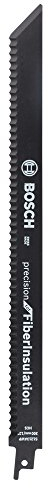 Bosch Accessories Coffret de 2 lames de scie sabre S 1213 AWP Precision for Fibre Insulation (Length 225 mm, accessoires pour scie sabre) Noir