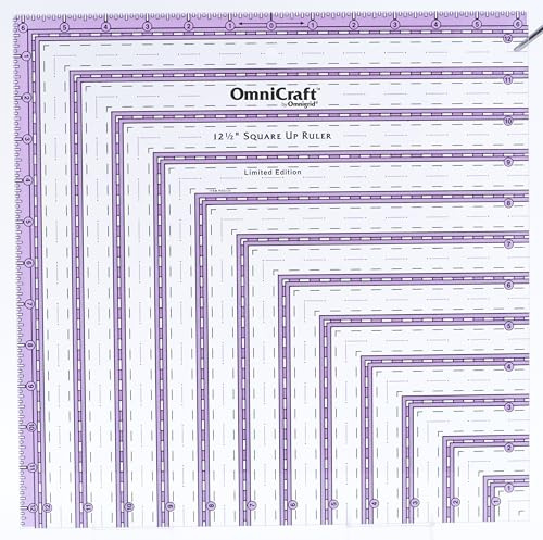 Dritz OmniCraft Square Up Ruler, 12.5 by 12.5
