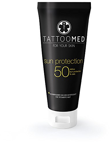 TattooMed Sun Protection LSF50 - Sonnenschutz für Tätowierte Haut - 1er Pack (1 x 100 ml)