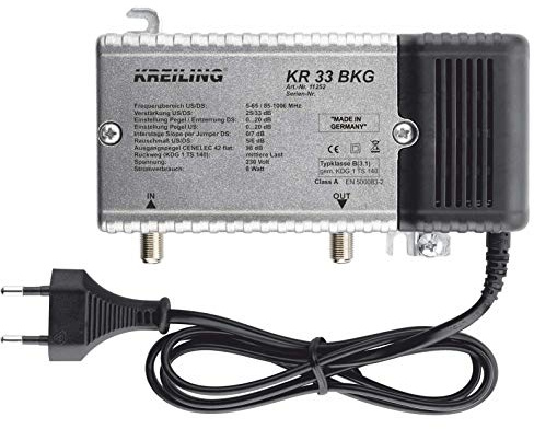 KREILING KR 33 BKG TV-Signalverstärker (153 x 93 x 53 mm, Metall)