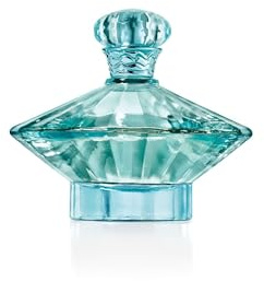Britney Spears Curious 100 ml, Eau de Parfum Damen | Weißer Blumenduft, Noten von Magnolie, Jasmin und Vanille-Moschus, Aqua-Glasflakon