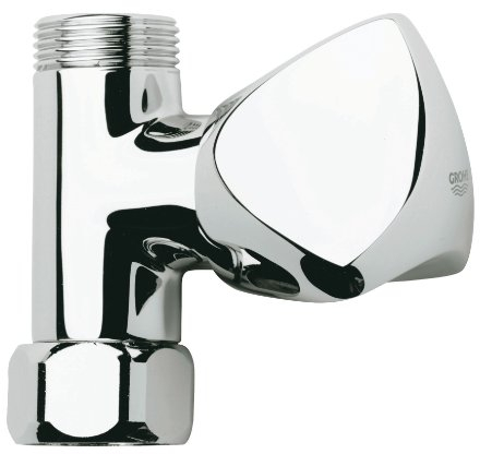 GROHE Altlanta - Absperrventil 1/2″ (für Thermostat-Batterien, Anschlussgewinde 3/4, Verschraubung 3/4, Markierung neutral), chrom, 12409000