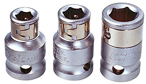 KS Tools 922.3986 - Douille porte-embouts 3/8'', 1/4'' - Gamme ULTIMATE® - En Chrome Vanadium - Finition chromée satinée