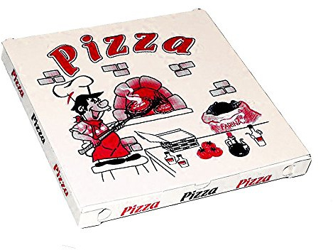 PZ 100 SCATOLA PER PIZZA CM 33 X 33 PER ALIMENTI IN CARTONE ECOLOGICO IDEALE PER PIZZE PIADINE E PANINI