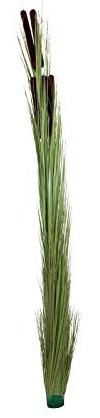 artplants.de Junco Alta Artificial con espádices, Verde Claro, 150cm - Plumero - Carrizo