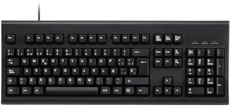Perixx PERIBOARD-106 Teclado USB - Alto Rendimiento - Teclas Altas - Full-Size con Teclado Numérico - Negro - QWERTY Español