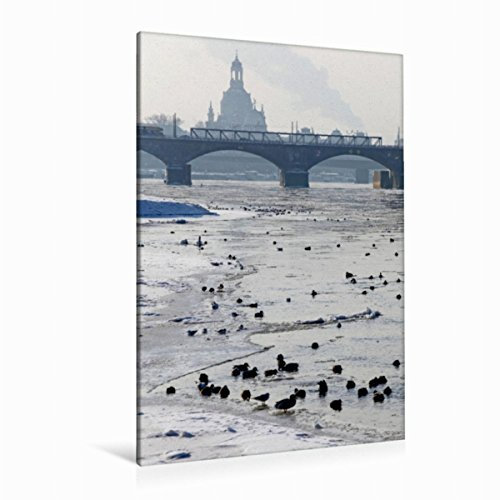 Premium Textil-Leinwand 80 x 120 cm Hoch-Format Frauenkirche Dresden | Wandbild, HD-Bild auf Keilrahmen, Fertigbild auf hochwertigem Vlies, Leinwanddruck von Anette/Thomas Jäger