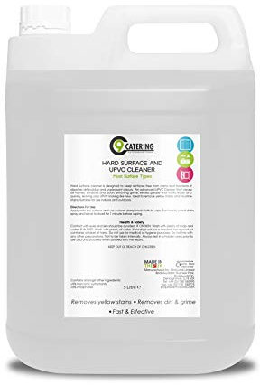 C 9 Catering Hard Surface and UPVC Cleaner | Ideal for Hard Plastic, Doors, Gutter and Window Frames- 5 Litre
