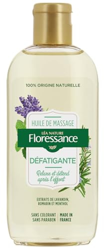 Floressance - Huile de massage relaxante - Délasse et libère les tensions - Sans silicone - Flacon de 150 ml