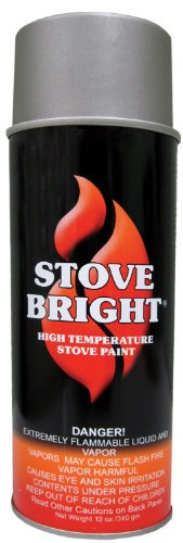 Forrest Paint 6193 1200 Wood Stove High Temp Paint - Metallic Gray