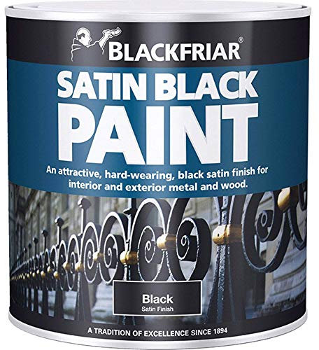 Blackfriar 2.5 Litre Wood and Metal Satin Black Paint Black Exterior Interior