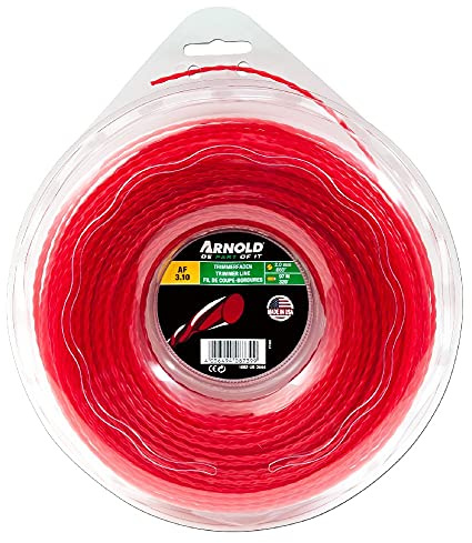 ARNOLD 1082-U5-2098 Trimmerfaden AF 3,10, 2,0mm x 97,5m, rot, rund, gedreht