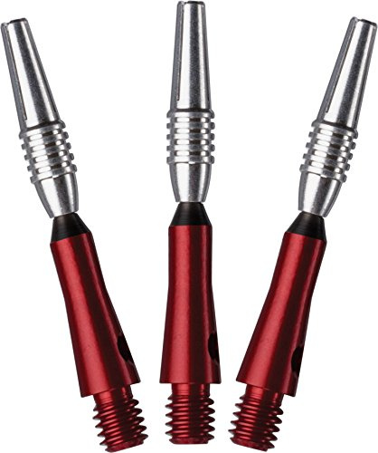 Viper Spinster Aluminium-Dart-Schaft: kurz (SH), Rot, 3 Stück