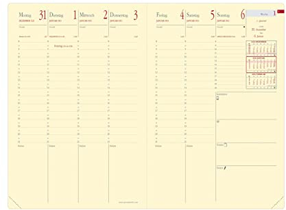 Quo Vadis Terminkalender-Einlage Minister Prestige, 16x24cm