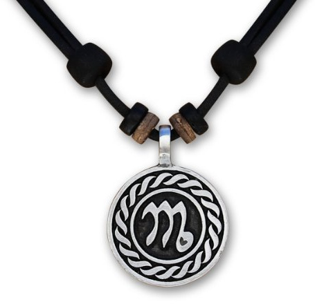 HANA LIMA Sternzeichen Tierkreiszeichen an Verstellbarer Lederkette Horoskop Horoscope Halskette Surferkette