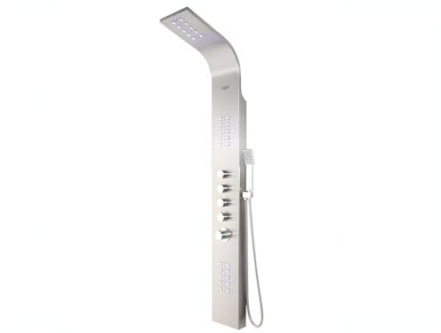 Columna de ducha de hidromasaje termostática FELICITA con LEDs