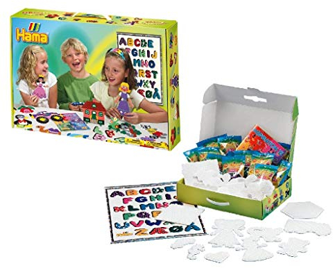 Hama 3094 - Bügelperlen für Spielgruppen, ca. 21000 Perlen, 21 Stiftplatten und weiterem Zubehör