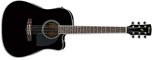 Ibanez PF15ECE-BK Guitarra electroacústica, negra