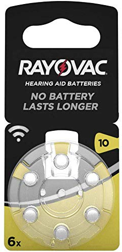 Rayovac 10 Hörgeräte-Batterie 6er Pack