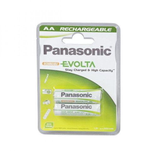 Panasonic 1x2 NiMH Mignon AA 2050mAh Re, P-6E/2BC2050