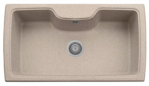 Lavello in quarzo da cucina incasso PLADOS HR0860 vasca singola 86cm - Avena