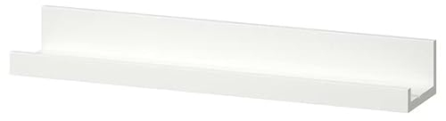 Ikea 990068 Mensola per Quadri Mosslanda, Fibra di Legno/Lamina, Bianco, 55 x 12 x 8 cm