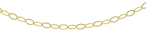 CARISSIMA Collana da Donna in Oro Giallo 9 ct con Catena Trace di 41 cm