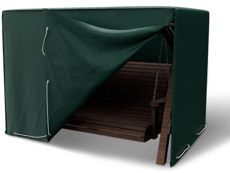 Kronenburg Schutzhülle Hollywoodschaukel Abdeckung für 3-4 Sitzer wasserdicht in grün- Abdeckplane Gartenschaukel 150 x 210 x 150 cm