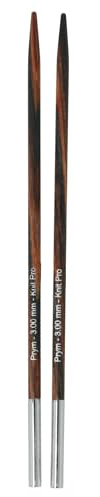 Prym 223302 Rundstricknadelspitzen Natural lang 11,6 cm 3,00 mm, Natürlich