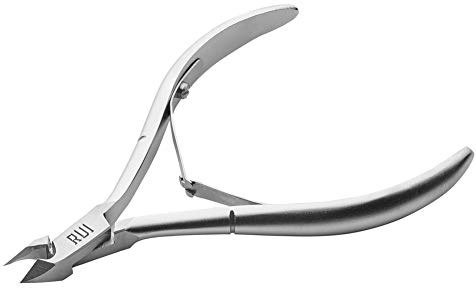 Rui Smiths Tronchesi Professionali per Cuticole - Taglia Cuticole di Precisione in Acciaio Inossidabile di Grado Chirurgico, Manico Francese, Doppia Molla, Ganascia da 5 mm (Half Jaw)