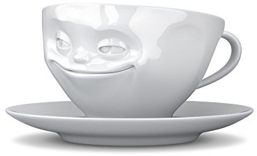 Fiftyeight Kaffeetassen Set, 2-er Set Och Bitte + grinsend, TV Tassen