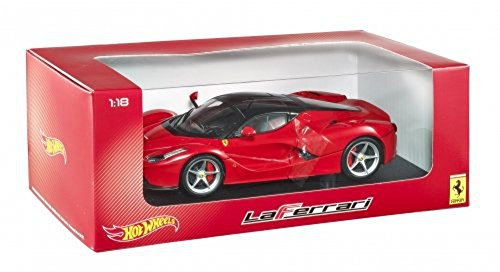 Hot Wheels La Ferrari Rot 1:18 - Auto - Spielzeugfahrzeug - Erwachsene - Kinder - Unisex