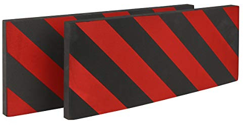 APA 23449 Garagen-Türschutz PRALL-O-FIT, schwarz, rot, 2 Stück