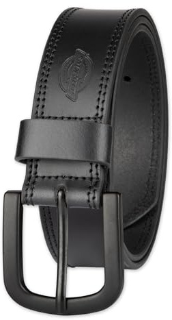Dickies Men's Genuine Leather Work Casual Belt